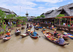 Floating Markets near Bangkok