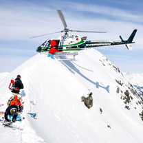 Heli-skiing