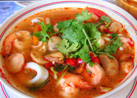 Tom Yum Goong (Spicy Shrimp Soup)